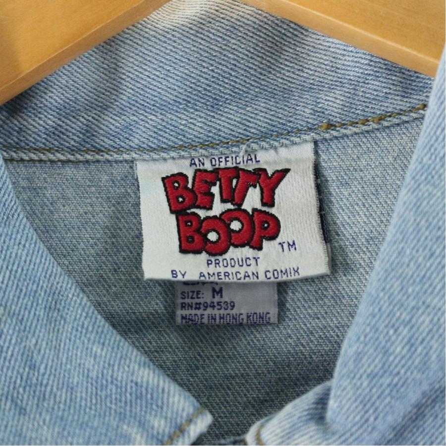 Sale 公式通販 90年代 Betty Boop ベティブープ デニムジャケット Gジャン レディースl ヴィンテージ Eaa 公式 Www Skylanceronline Com