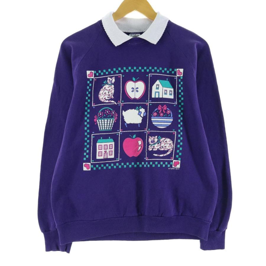 90年代 Gopher Sport 襟付き プリントスウェットシャツ トレーナー Usa製 レディースl ヴィンテージ Eaa Eaa 古着屋jam 通販 Yahoo ショッピング