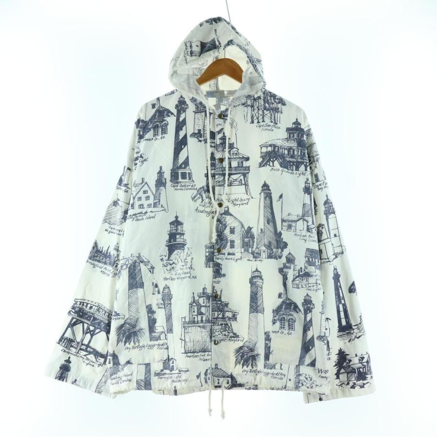 80〜90年代 ミシガンラグ MICHIGAN RAG 総柄 灯台柄 コットンパーカー  
