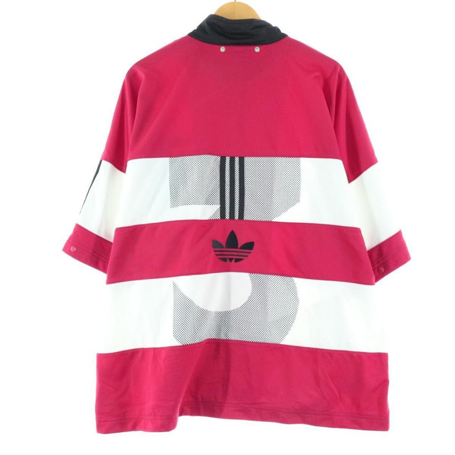 90年代 アディダス Adidas ナンバリング ボーダー柄 半袖 ジャージ トラックジャケット メンズl ヴィンテージ Eaa1294 Eaa1294 古着屋jam 通販 Yahoo ショッピング