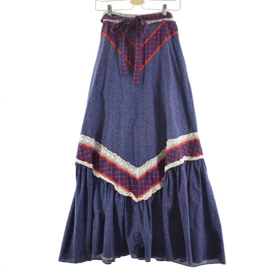 新版 70年代 Contempo コットン マキシ丈 Aラインスカート レディースm ヴィンテージ Eaa 爆安プライス Clinilab Net