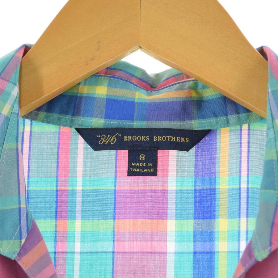 ブルックスブラザーズ Brooks Brothers 346 チェック柄 前開き 半袖 シャツワンピース レディースm Eaa Eaa 古着屋jam 通販 Yahoo ショッピング
