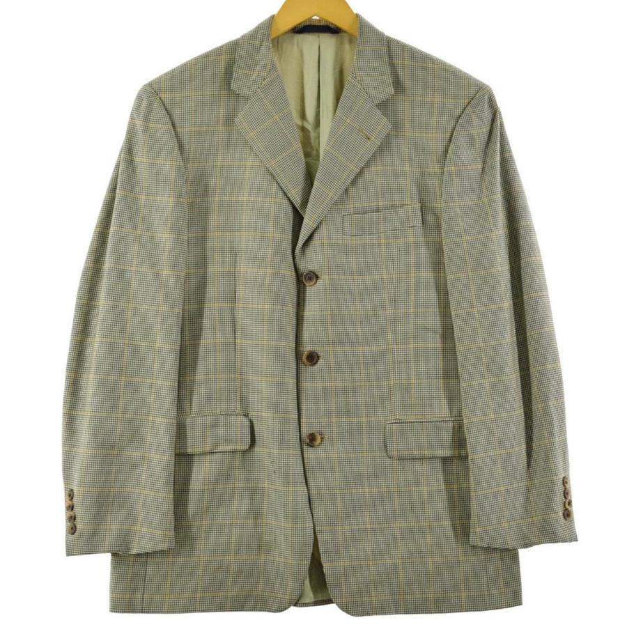 古着 バーバリー Burberry S チェック柄 ウールテーラードジャケット 40reg メンズm Eaa5670 Eaa5670 古着屋jam 通販 Yahoo ショッピング