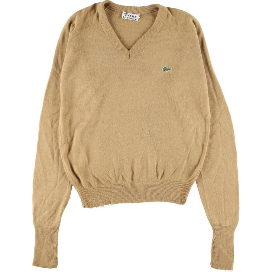 お気に入りの vintage USA製 LACOSTE ラコステ Vネックニット econet.bi