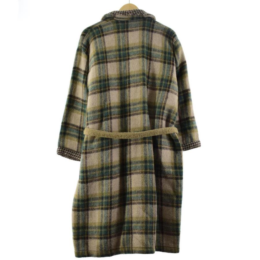 古着 チェック柄 54 Eaa ガウン ショールカラー メンズs ルームローブ 最大56 オフ ショールカラー