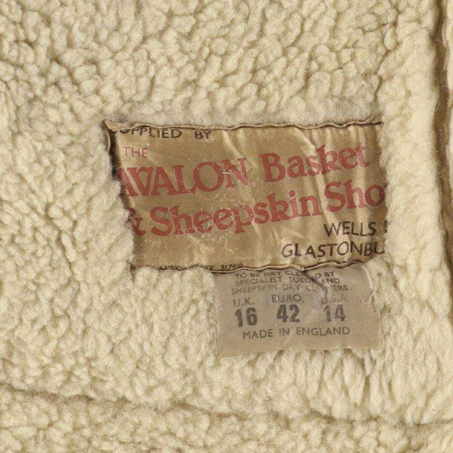 古着 THE AVALON Basket&Sheepskin Shop シープスキン ムートンコート