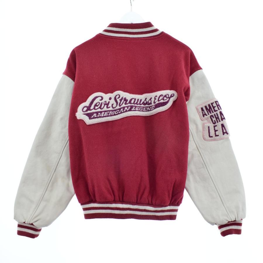 古着 リーバイス Levi's 袖革ウールスタジャン アワードジャケット