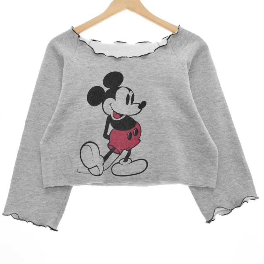 古着 メロウ加工 Mickey Mouse ミッキーマウス キャラクタースウェットシャツ トレーナー レディースm Eaa Eaa 古着屋jam 通販 Yahoo ショッピング