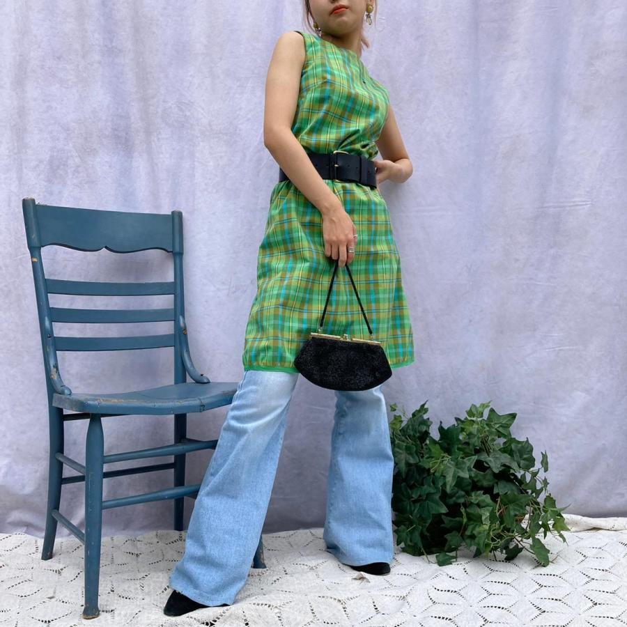 古着 60年代 チェック柄 ノースリーブ Aラインワンピース レディースs ヴィンテージ Eaa Eaa 古着屋jam 通販 Yahoo ショッピング