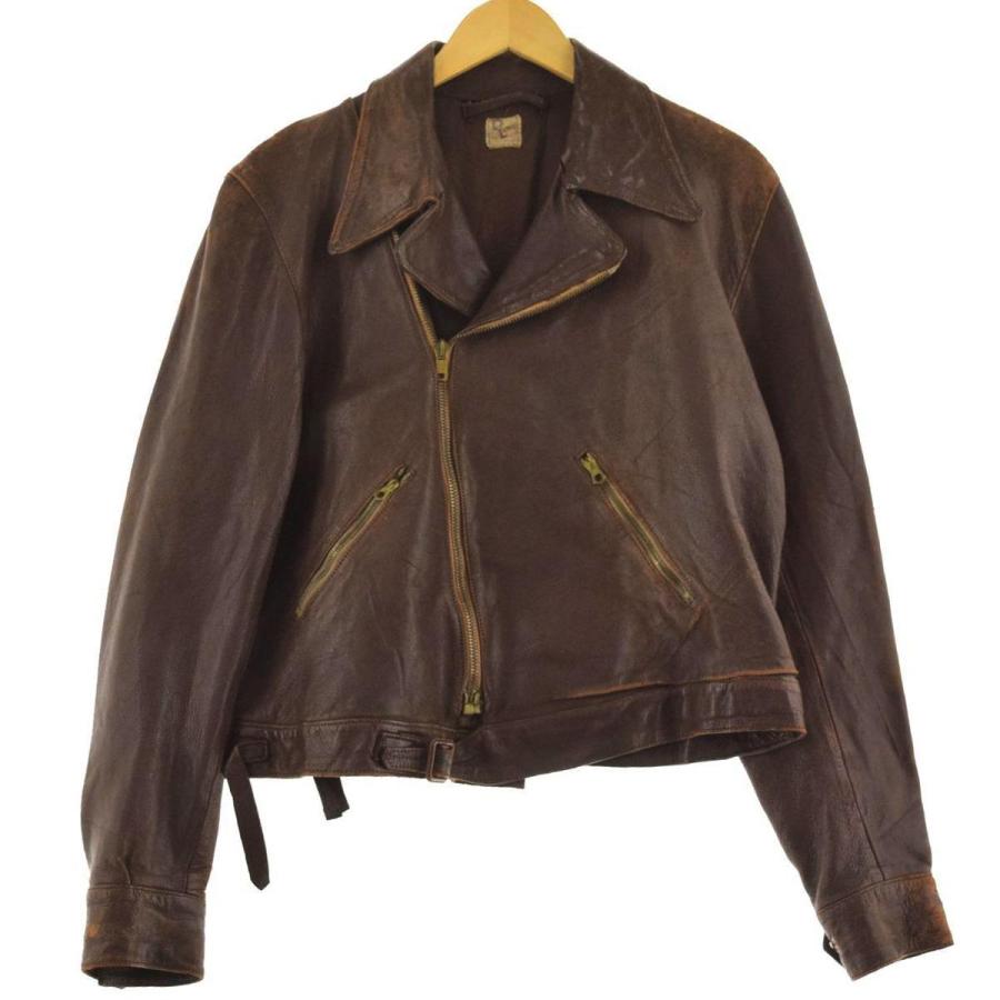 Lewis Leathers 古着 40年代 ルイスレザー D.Lewis ロンジャン Lewis Leathers 古着 40年代 ルイスレザー D.Lewis ロンジャン