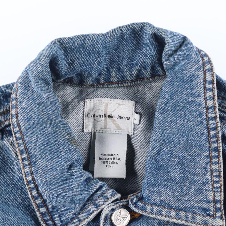 古着 90年代 カルバンクライン Calvin klein JEANS デニムジャケット G