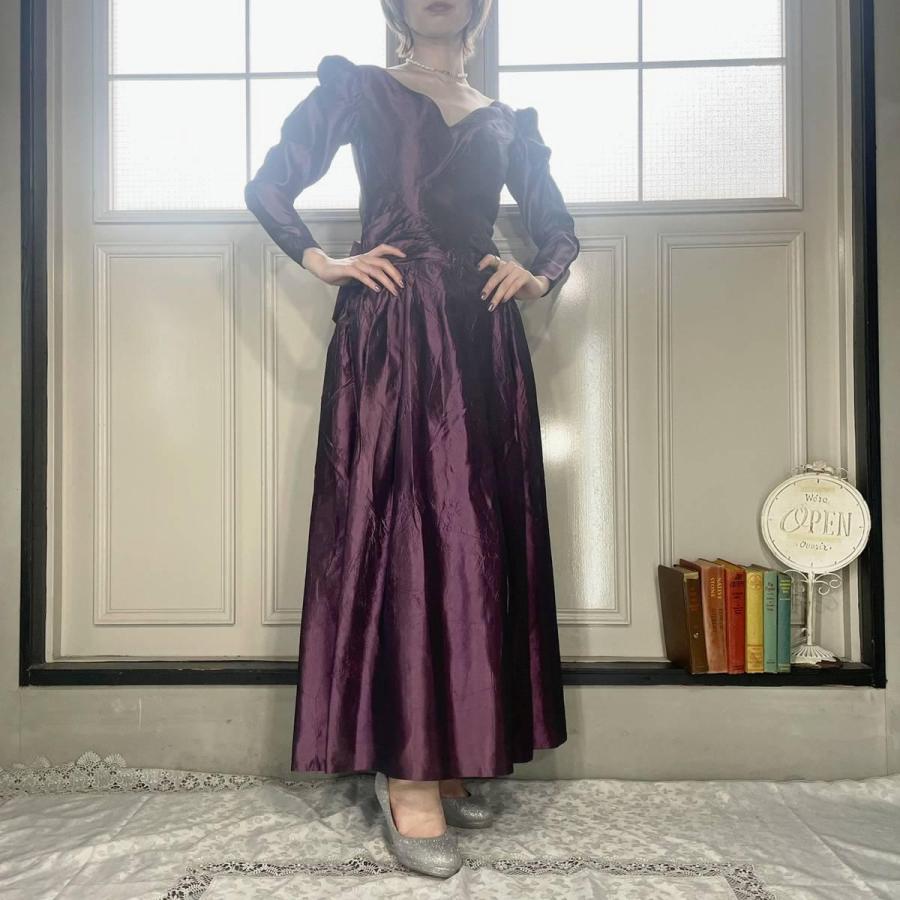 古着 80年代 Unknown 長袖 ワンピース パーティードレス レディースm ヴィンテージ Eaa Eaa 古着屋jam 通販 Yahoo ショッピング