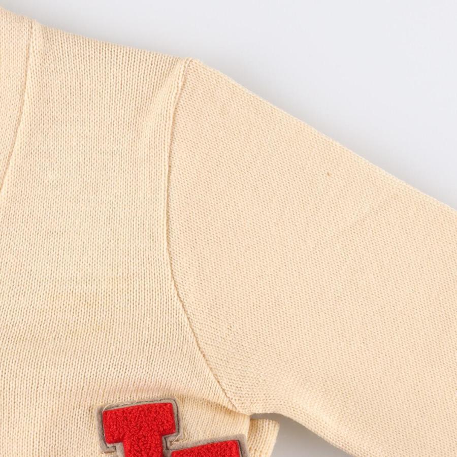 古着 60年代 PILGRIM ウールレタードニットカーディガン USA製  