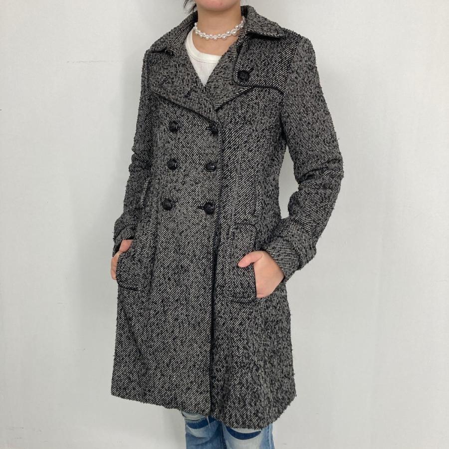 古着 バナナリパブリック BANANA REPUBLIC ウールロングコート 