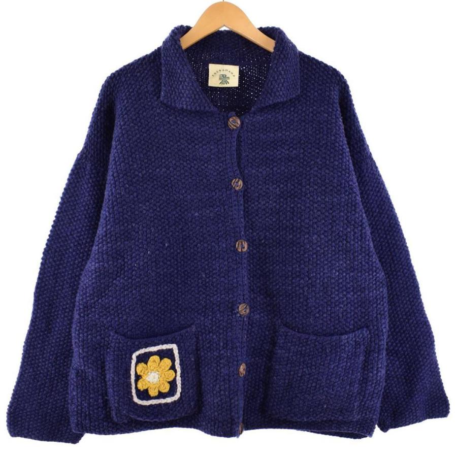 極美品⭐️PACHAMAMA ニットカーディガン エクアドル産ハンドメイド 極美品⭐️PACHAMAMA ニットカーディガン エクアドル産ハンドメイド メンズ