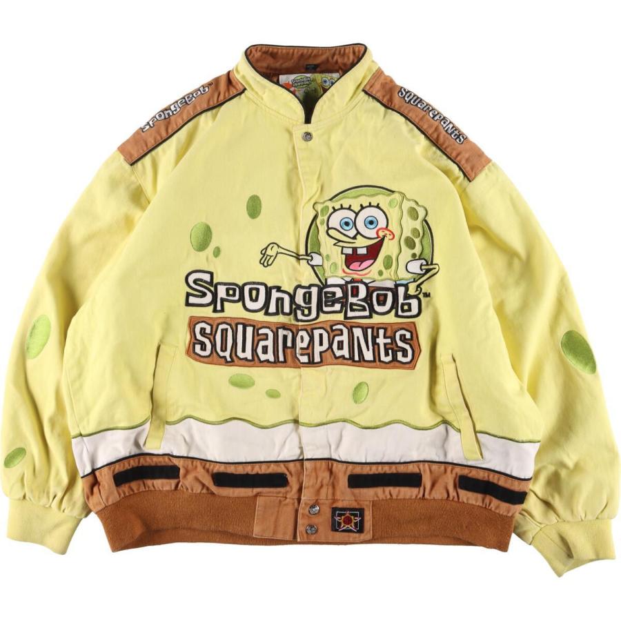 お値下げ中 スポンジボブ　レーシングジャケット スポンジボブレーシングジャケット