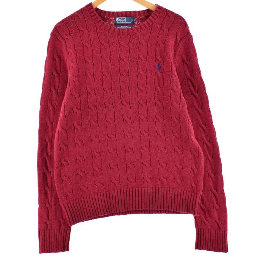 古着 ラルフローレン Ralph Lauren POLO by Ralph Lauren ケーブル編み 