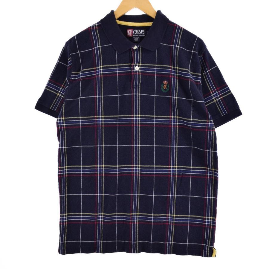 古着ポロシャツ チェック柄 Ralph Lauren - 古着 90年代 ラルフ