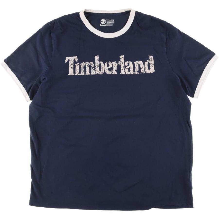 古着 ティンバーランド Timberland 半袖 プリントTシャツ リンガーT