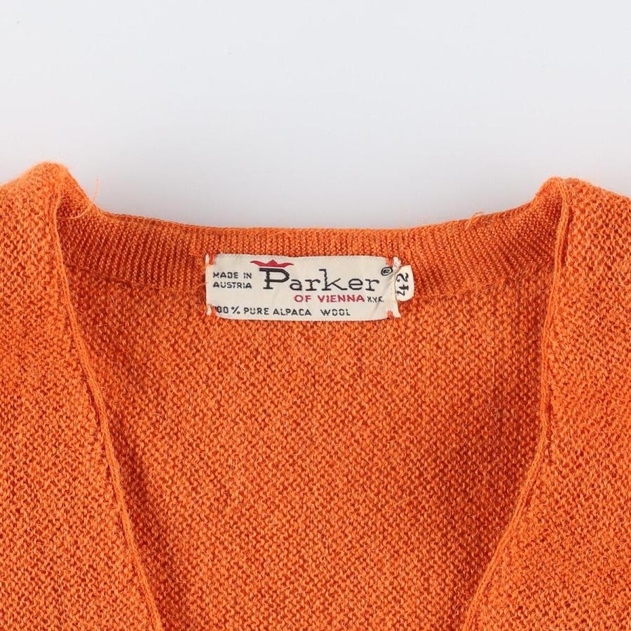 60’s Parker カーディガン　vintage 楽天市場】古着 60'S Parker アルパカニットカーディガン オーストリア