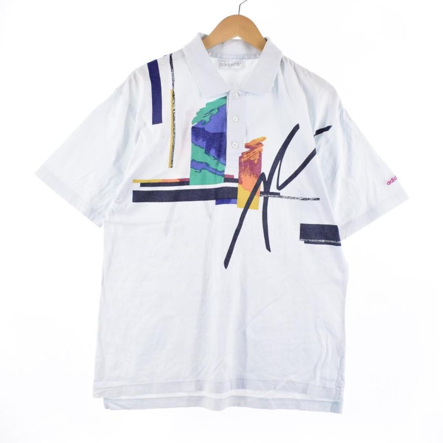 adidas ポロシャツ 半袖　古着　80s 90s 00s adidas 古着 80~90年代 アディダス 半袖 ポロシャツ メンズL