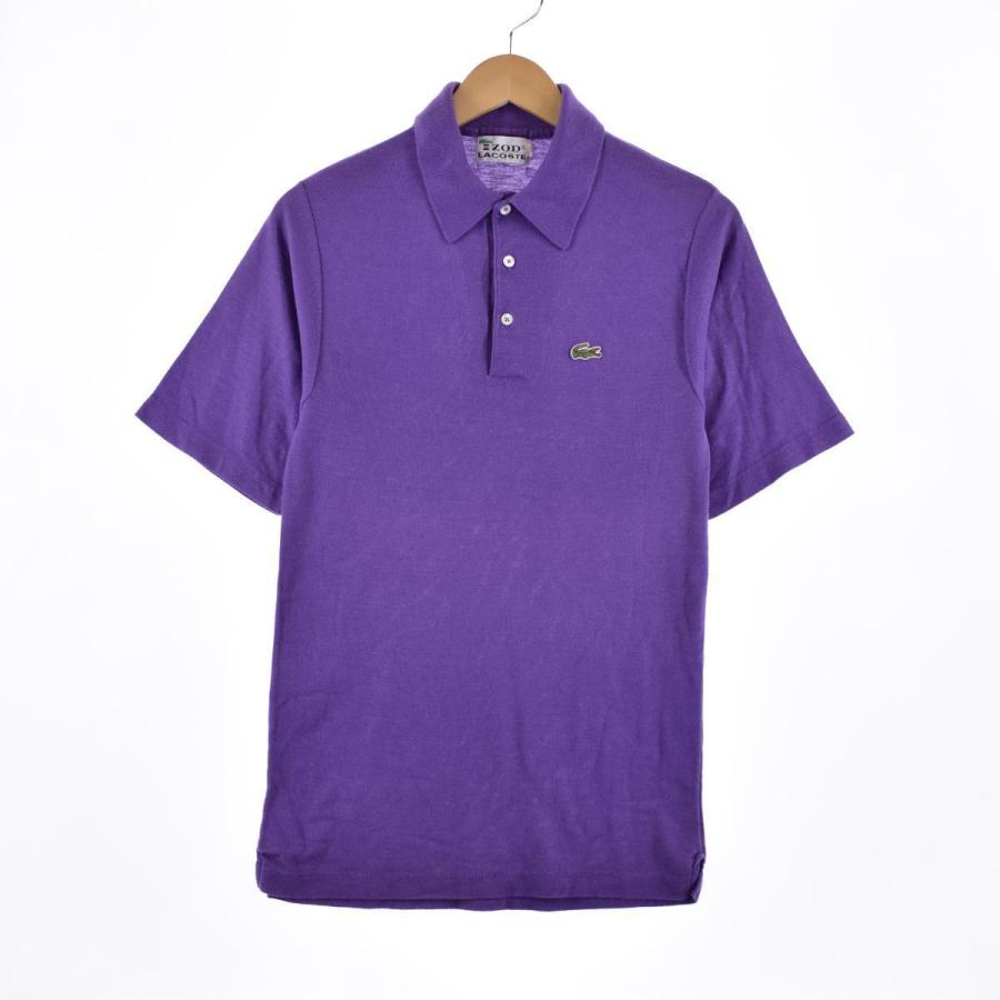 格安新品 IZOD LACOSTE 70年代 ポロシャツ M ブルー コットン