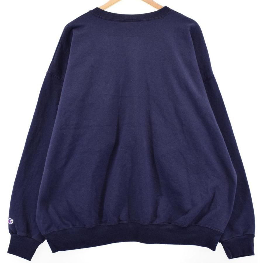 Vintage 90'S Champion Authentic Athletic Apparel college sweatshirt, size L, men's cotton navy blue type Vintage Second Hand