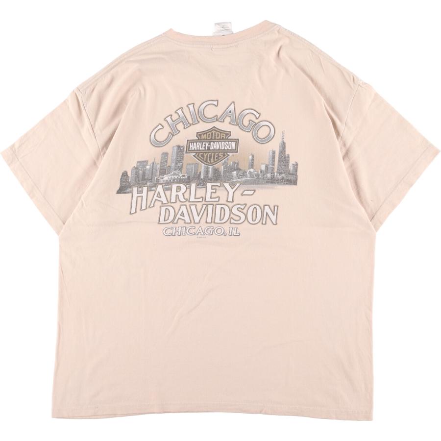 古着 ヘインズ Hanes Harley-Davidson ハーレーダビッドソン 両面プリント モーターサイクル バイクTシャツ USA製 メンズXL /eaa331775｜jamtrading1｜02