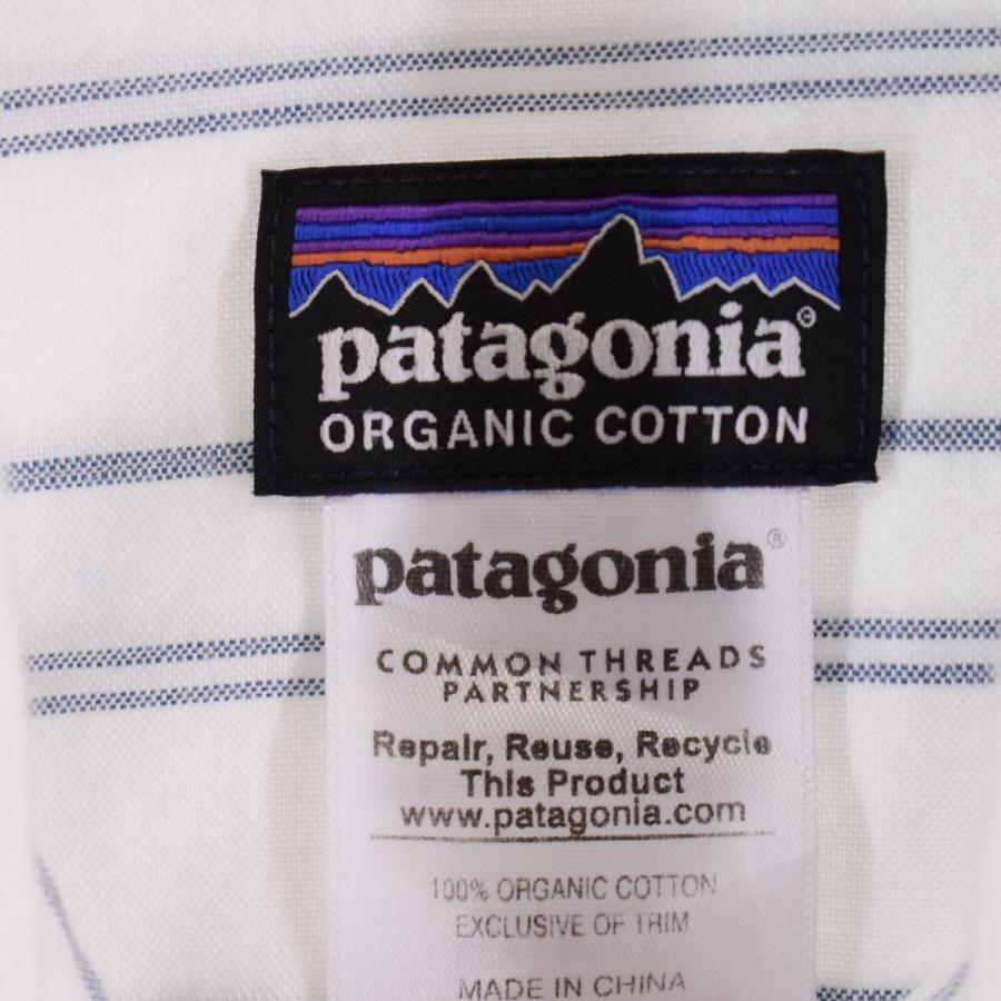 古着 パタゴニア Patagonia ORGANIC COTTON オーガニックコットン ボーダー柄 半袖 ボタンダウンシャツ メンズM /eaa335793 【SS2309】｜jamtrading1｜03