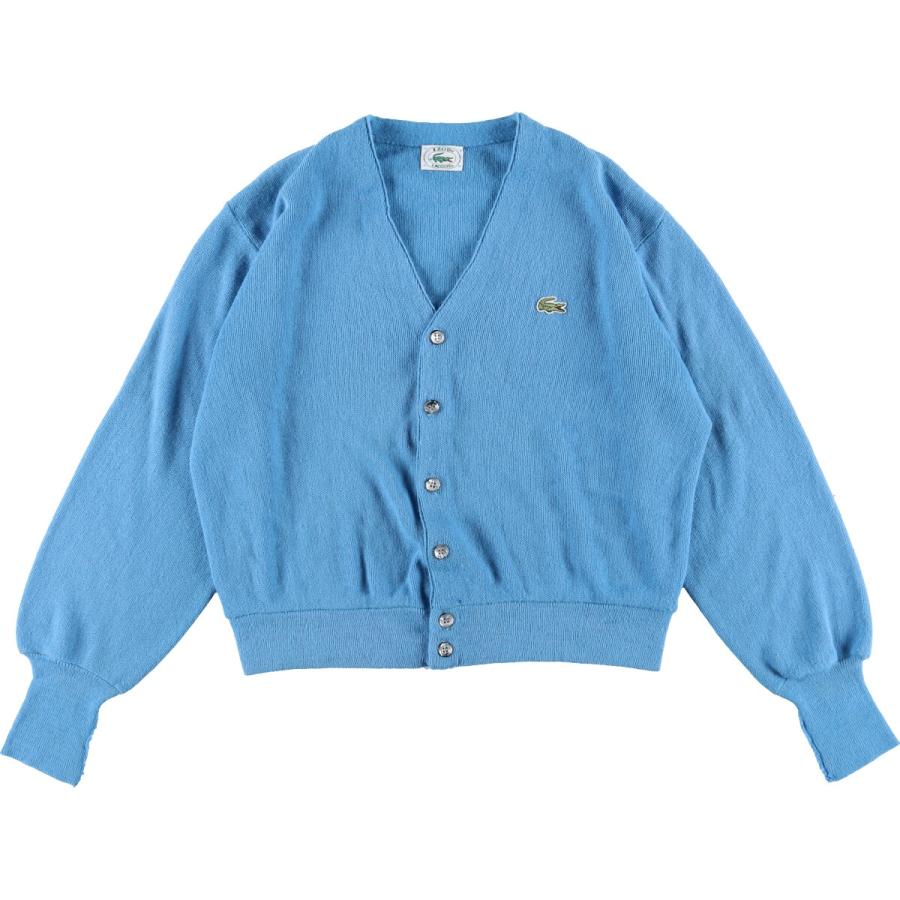 IZOD LACOSTE ラコステ　カーディガン　水色　ニット IZOD LACOSTE ラコステ カーディガン ヴィンテージ 水色 ブルー