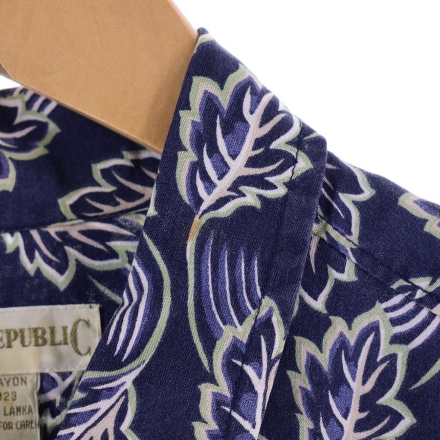 BANANA REPUBLIC 古着 バナナリパブリック レーヨン 総柄 ハワイアン 