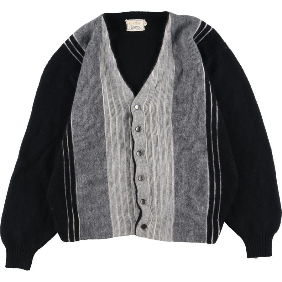 古着 60~70年代 Orlon by CAMPUS 総柄 アクリルニット