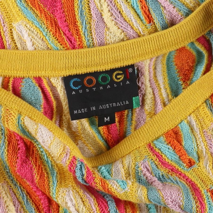 古着 90年代 クージー COOGI 総柄 ニット ノースリーブ タイト 