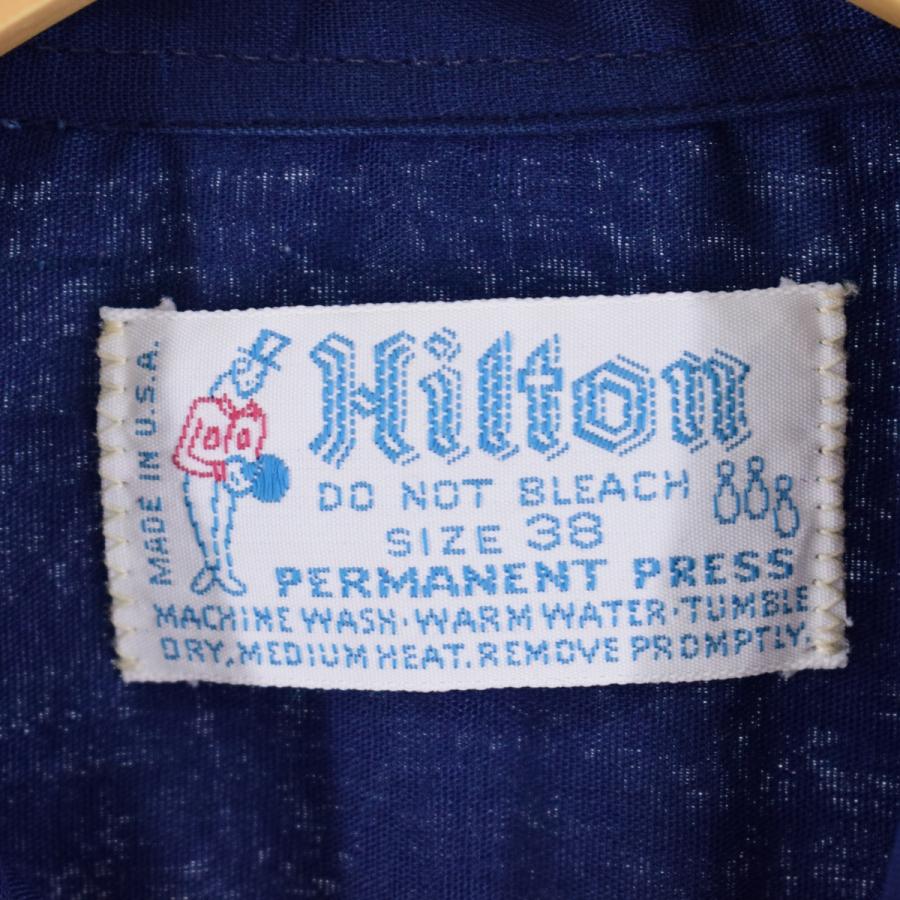 VINTAGE 70`s ヒルトンボーリングシャツ サイズ38 Hilton 70's Hilton Bowling Shirt 70年代 ヒルトン ボーリングシャツ