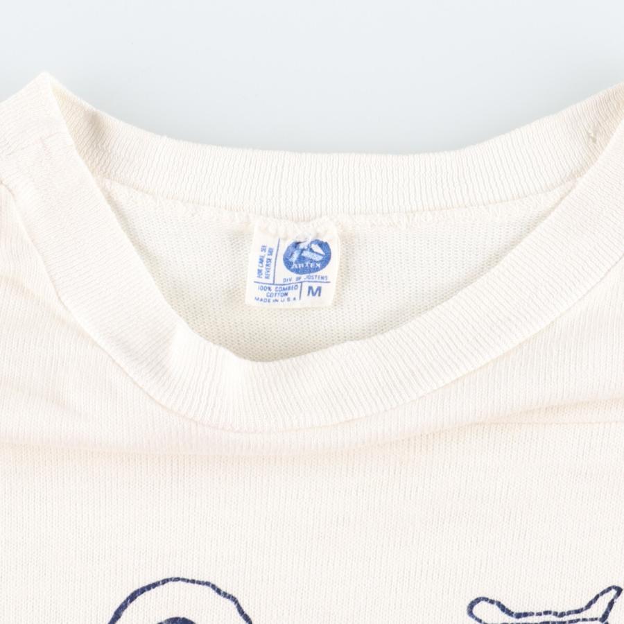 古着 80年代 ARTEX SNOOPY スヌーピー キャラクタープリントTシャツ 