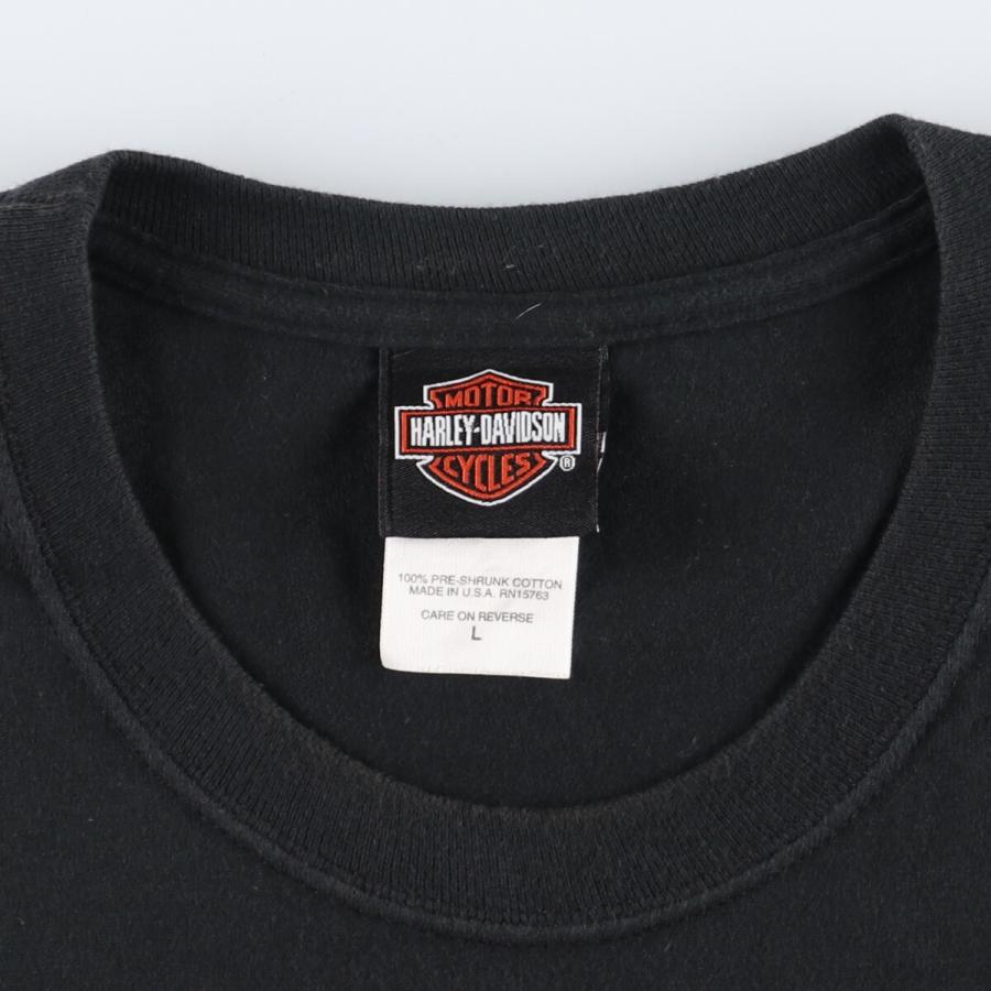 古着 ヘインズ Hanes Harley-Davidson 両面プリント ハーレーダビッドソン モーターサイクル バイクTシャツ USA製 メンズM /eaa352073｜jamtrading1｜03