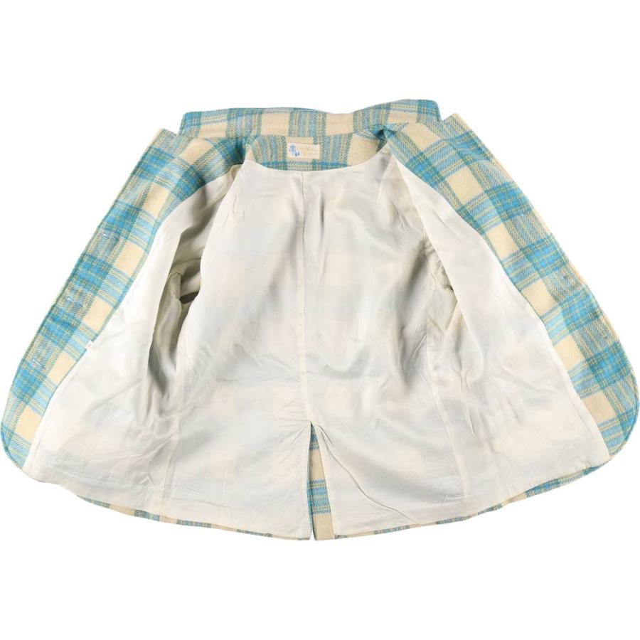 古着 60~70年代 JOHN MEYER OF NORWICH チェック柄 ウール テーラードジャケット レディースS相当 ヴィンテージ /eaa353336 古着 60~70年代 JOHN MEYER OF NORWICH チェック柄 ウール