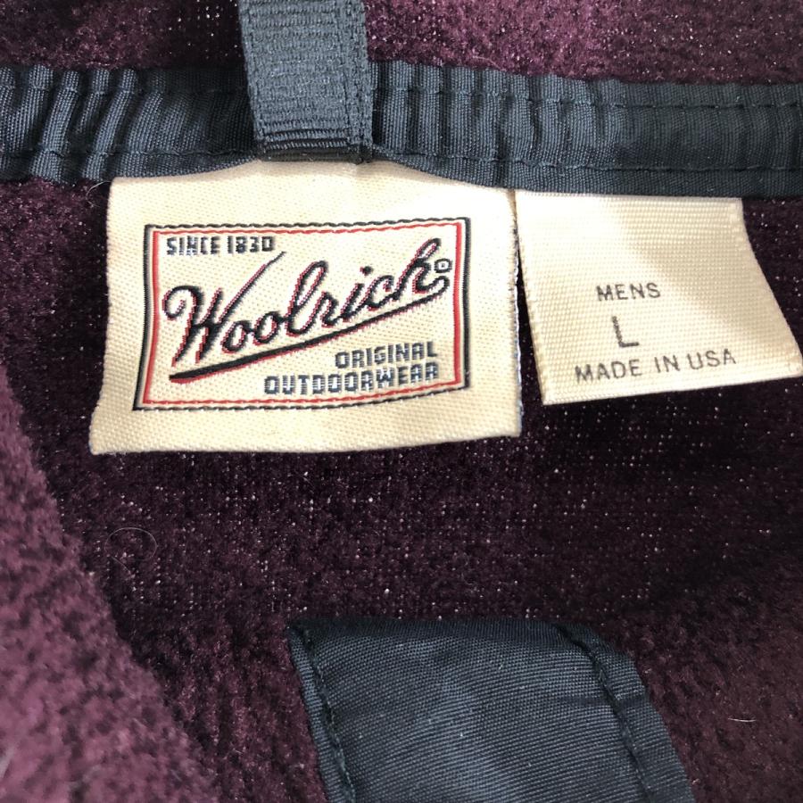 古着 ウールリッチ WOOLRICH POLARTEC ポーラテック ハーフスナップフリースプルオーバー USA製 メンズL /eaa354069 【SS2403】｜jamtrading1｜03