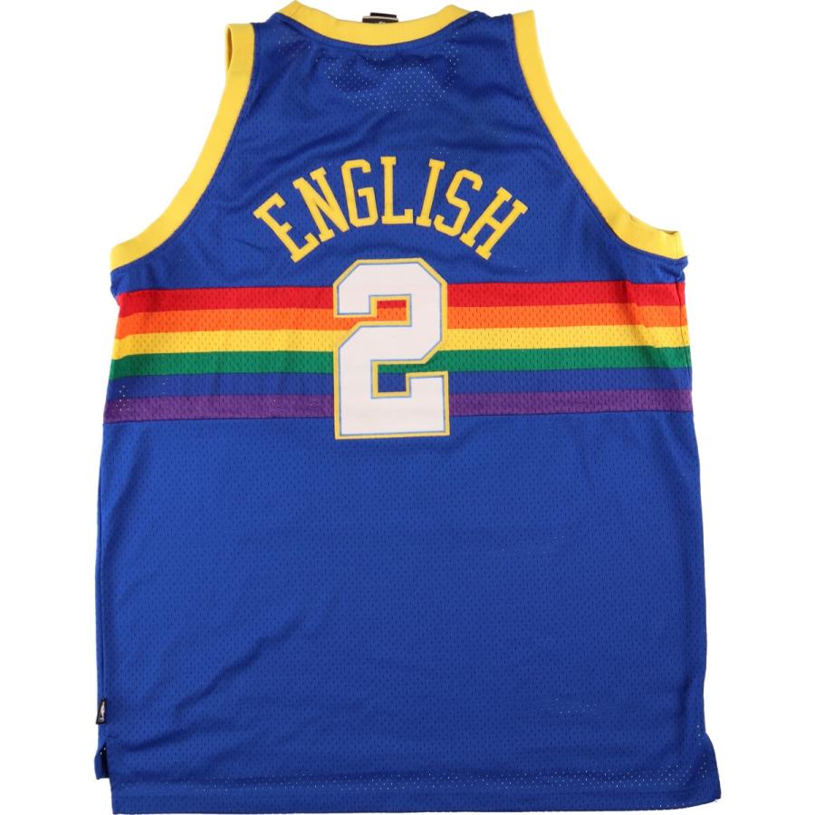 古着 リーボック Reebok NBA DENVER NUGGETS デンバーナゲッツ メッシュ ゲームシャツ レプリカユニフォーム メンズXL /eaa354160｜jamtrading1｜02