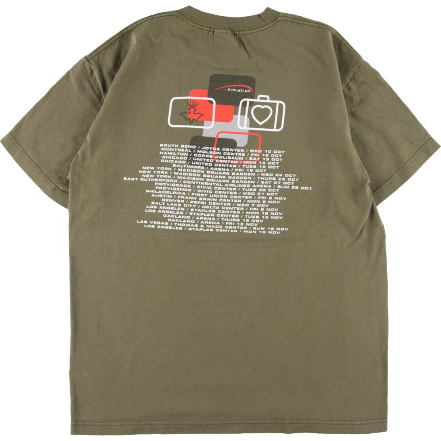 古着 Murina U2 ユーツー ELEVATION TOUR 両面プリント バンドTシャツ バンT メンズL /eaa354464｜jamtrading1｜02