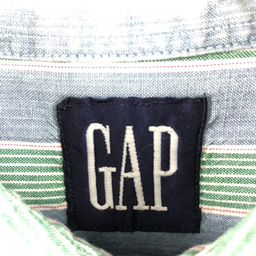 古着 ギャップ GAP 長袖 ボタンダウンストライプシャツ メンズL /eaa354700 【SS2403】｜jamtrading1｜03