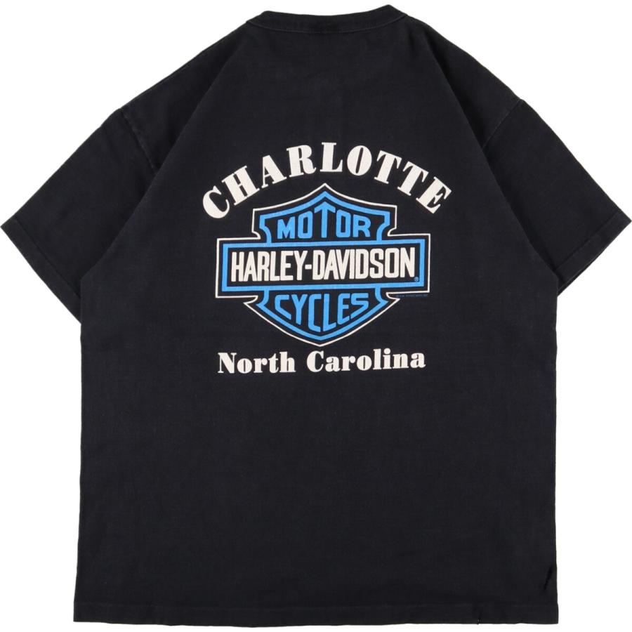 古着 ハーレーダビッドソン Harley-Davidson 両面プリント ヘンリー