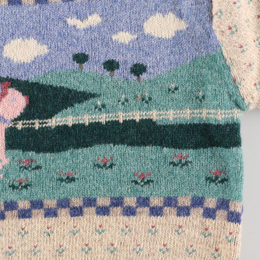 Eddie Bauer（エディーバウアー） 古着 90年代 アニマル柄 ウール