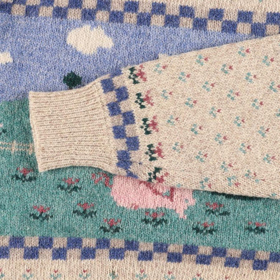 Eddie Bauer（エディーバウアー） 古着 90年代 アニマル柄 ウール