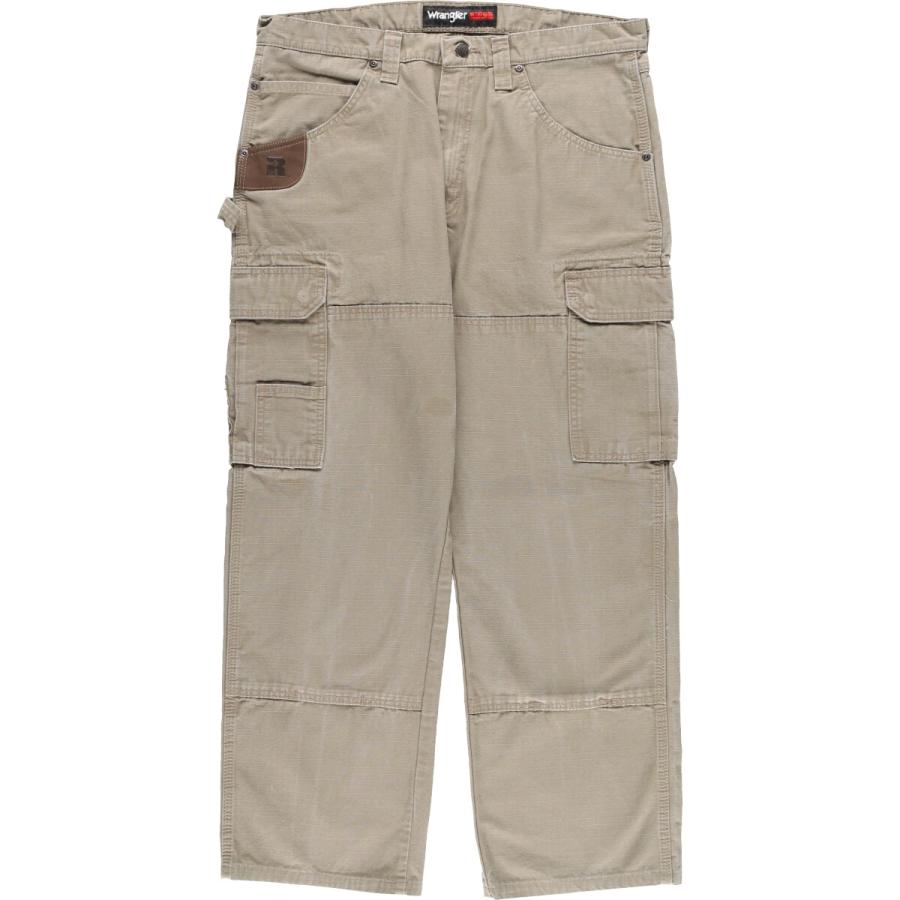 タグ付き【Wrangler】ラングラー（36×32）ダブルニー＊カーゴパンツ Wrangler（ラングラー） 古着 ダブルニー カーゴワークパンツ メンズ