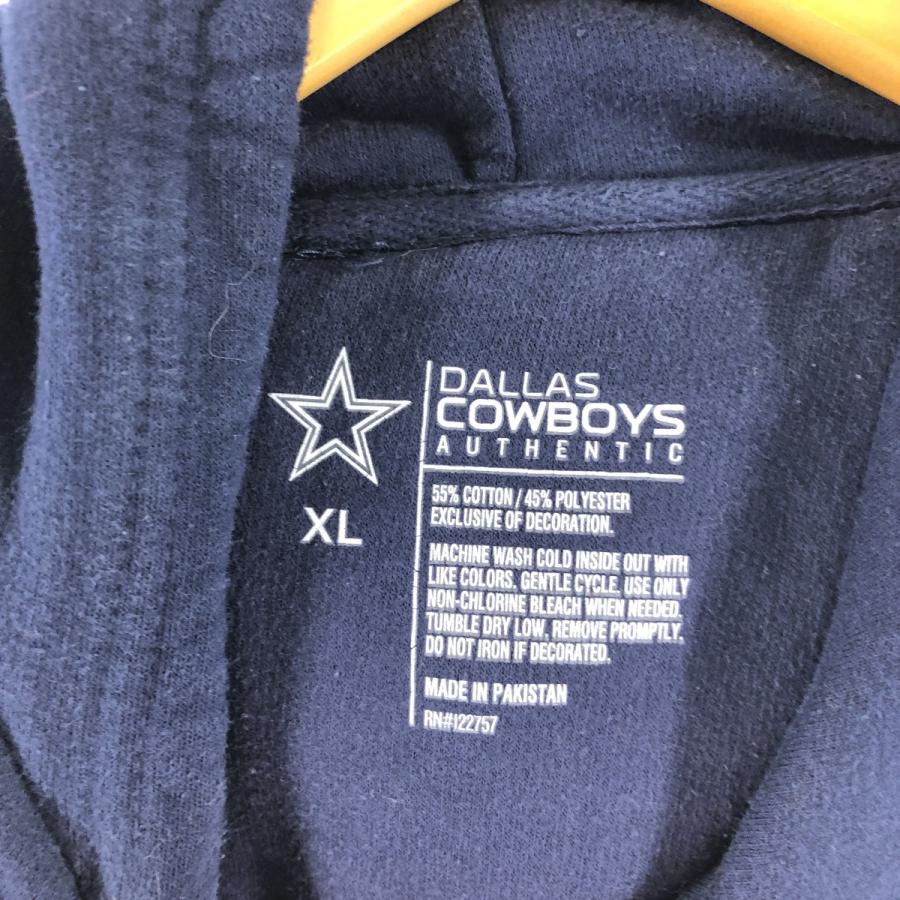 古着 NFL DALLAS COWBOYS ダラスカウボーイズ スウェットプルオーバーパーカー メンズXL /eaa375387 【SS2403】｜jamtrading1｜03