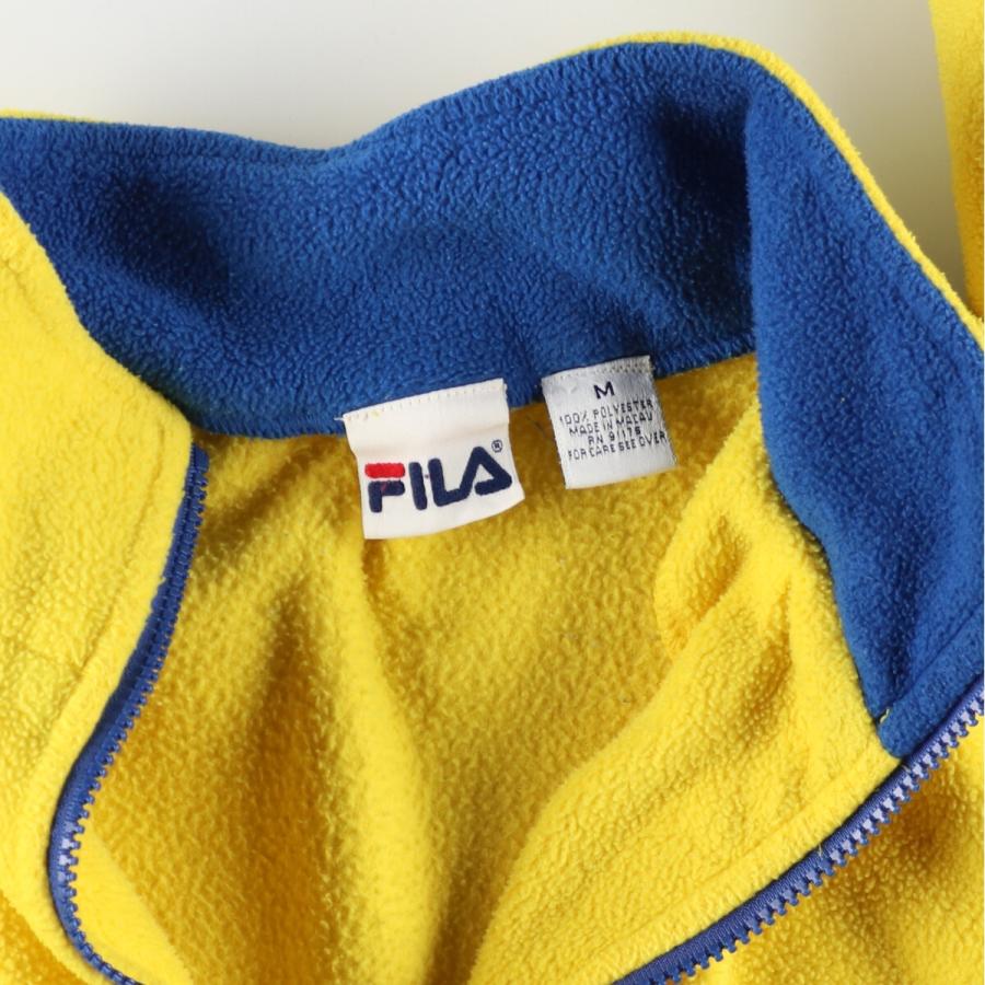 古着 フィラ FILA ハーフジップ フリースプルオーバー メンズL /eaa376251 【SS2403】｜jamtrading1｜03