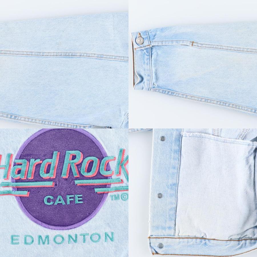 古着 INTERNATIONAL DENIM HARD ROCK CAFE ハードロックカフェ バックロゴ デニムジャケット Gジャン カナダ製 メンズXL /eaa377968｜jamtrading1｜09