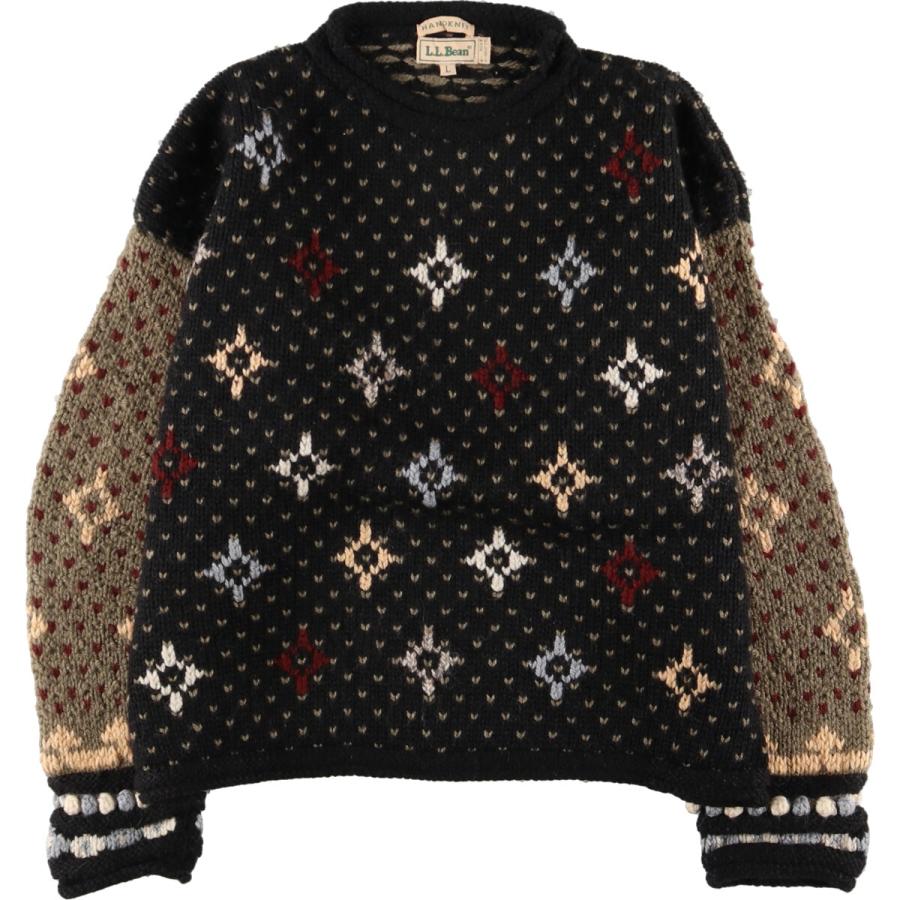 L.L.Bean 古着 80年代 エルエルビーン HAND KNIT ロールネック 