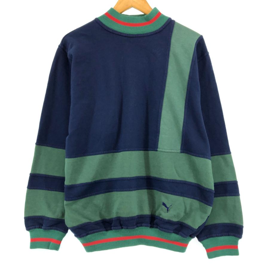 PUMA 古着 80年代 プーマ 切替 スウェットシャツ トレーナー 